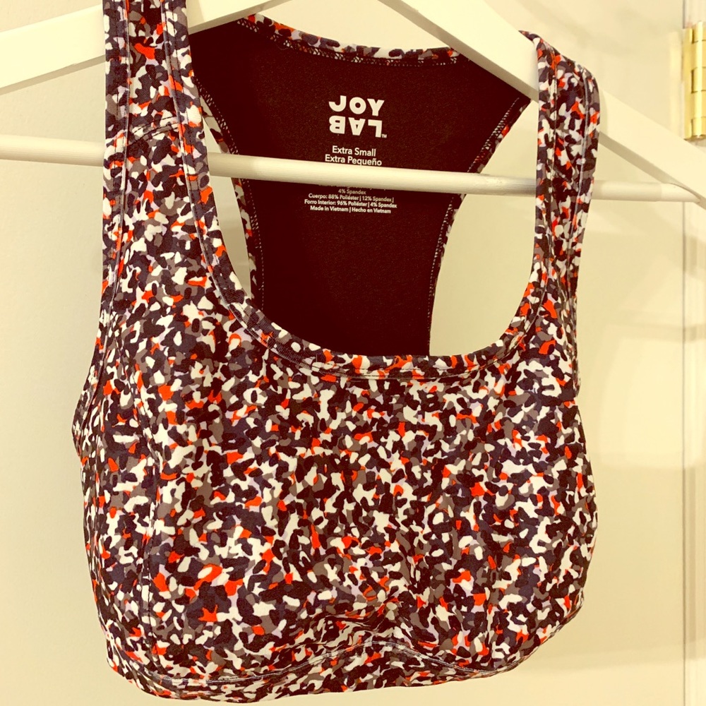 JOYLAB WIRE FREE WOMENS XS SPORTS BRA